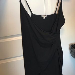Black Surplice Dress